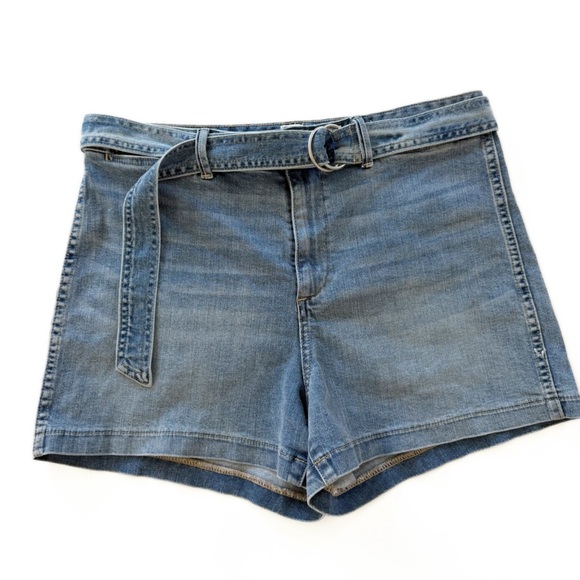 GAP Pants - Gap Shorts Womens 14 High Rise Belted Stretch Denim Casual Summer Boho